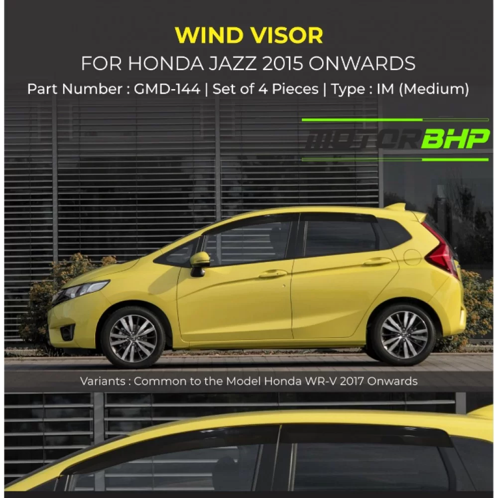 Honda jazz door deals visor